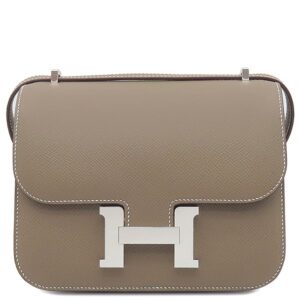 エルメス HERMES ショルダーバッグ コンスタンス3 ミニ ミロワール ヴォーエプソン エトゥープ シルバー金具 新品 未使用 グレージュ K刻印(2025年製) 【箱】 【中古】