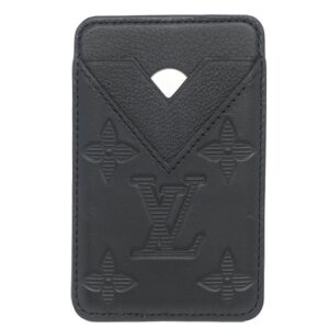 ルイヴィトン LOUIS VUITTON カードケース ポルトカルト マグネット レザー モノグラムシャドウ ブラック 黒 カード入れ M26738 ME3255 【箱】 【中古】