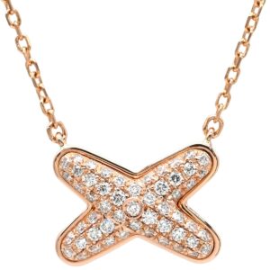 ショーメ CHAUMET ネックレス ジュ ドゥ リアン ダイヤ ペンダント ピンクゴールド 750 18K PG ブリリアントカット 083221 【保証書】 【中古】新品同様品
