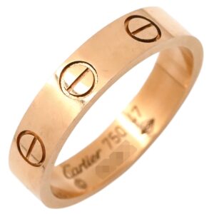 カルティエ Cartier リング 指輪 ミニラブリング ピンクゴールド #47(JP7) スモールモデル LOVE Ring 18K 750PG 7号 B4085200 【中古】中古品