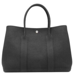 エルメス HERMES トートバッグ ガーデンパーティー PM ネゴンダ ブラック シルバー金具 黒 B刻印 【箱】 【中古】