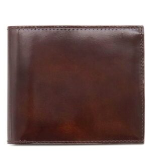 ダンヒル dunhill 二つ折り財布 クラブライン エナメル レザー ブラウン×グリーン 茶 緑 バイカラー カード入れ 札入れ FT3001B 【箱】 【中古】