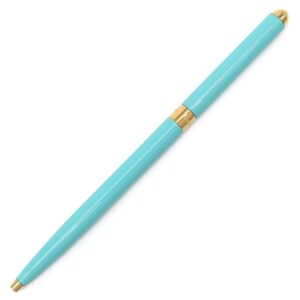 ティファニー Tiffany & Co ボールペン ブルーパースペン GP メタル ラッカー ブルーXゴールド インク切れ 10494397 【保存袋】 【中古】