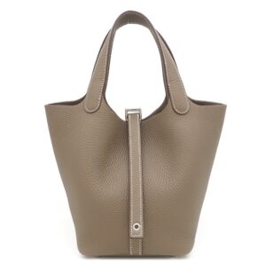 エルメス HERMES ハンドバッグ ピコタンロック PM トリヨンクレマンス エトゥープ シルバー金具 新品 未使用 グレージュ K刻印(2025年製) 【箱】 【中古】