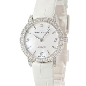 ハリーウィンストン Harry Winston ミッドナイト オートマティック 29mm MIDAHM29WW001 K18WG無垢 純正ダイヤ レディース 腕時計自動巻き ホワイト 【中古】