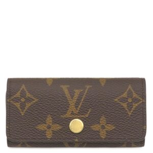 ルイヴィトン LOUIS VUITTON キーケース ミュルティクレ 4 モノグラムキャンバス モノグラムXシャマロウピンク ゴールド金具 茶 ピンク 4連 4本 M83265 RFID 【保存袋】 【中古】