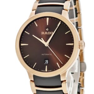 ラドー RADO セントリックス オートマティック R30017302 未使用 ブラウン デイト シースルーバック メンズ 腕時計自動巻き ブラウン 【中古】