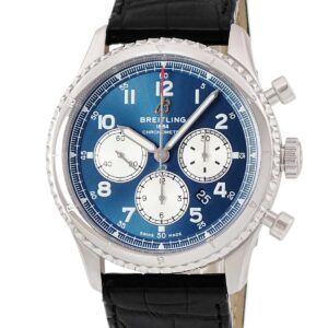 ブライトリング BREITLING アビエーター 8 B01 クロノグラフ 43 AB0119 AB0119131C1P2 ブルー 回転ベゼル メンズ 腕時計自動巻き ブルー 【中古】中古美品