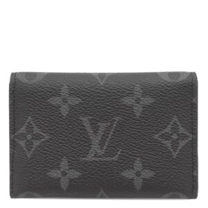 ルイヴィトン LOUIS VUITTON カードケース ポルトカルト スリム モノグラムアンプラント モノグラムエクリプス シルバー金具 名刺入れ M81022 RFID 【中古】中古美品