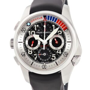 ジラールペルゴ GIRARD PERREGAUX R&D 01 BMW オラクルレーシング 49930-11-614-0 アメリカズカップ出場記念モデル メンズ 腕時計自動巻き シルバー 【中古】