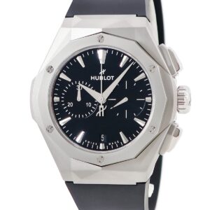 ウブロ HUBLOT クラシックフュージョン クロノグラフ オーリンスキー チタニウム 549.NI.1270.RX.ORL23 限定 メンズ 腕時計自動巻き ブラック 【中古】