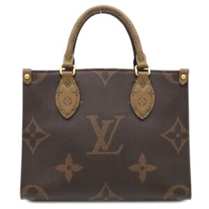 【★3％OFFクーポン】ルイヴィトン LOUIS VUITTON 2WAYバッグ オンザゴー PM モノグラムキャンバス モノグラムリバースキャンバス モノグラムリバース ゴールド金具 ショルダー ハンドバッグ M46373 RFID 【箱】 【中古】中古美品