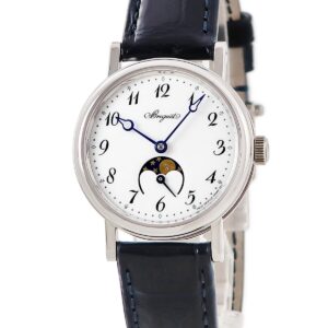 ブレゲ BREGUET クラシック ムーンフェイズ レディ 9087BB/29/964 K18WG無垢 ブレゲ針 コインエッジ レディース 腕時計自動巻き ホワイト 【中古】中古美品