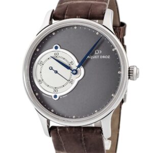 ジャケ・ドロー Jaquet Droz グラン ウール ミニット リミテッド J017034201 グレー 青針 シースルーバック 限定 メンズ 腕時計自動巻き グレー 【中古】中古美品