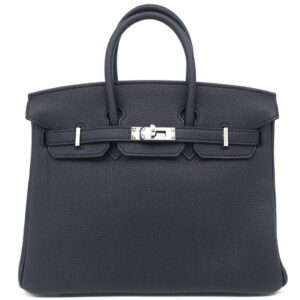 エルメス HERMES ハンドバッグ バーキン25 トゴ キャバン シルバー金具 新品 未使用 キャバン 紺 K刻印（2025年購入） 【箱】 【中古】