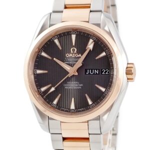 オメガ OMEGA シーマスター アクアテラ アニュアルカレンダー 231.20.39.22.06.001 K18RG×SS コンビ メンズ 腕時計自動巻き グレー 【中古】中古美品
