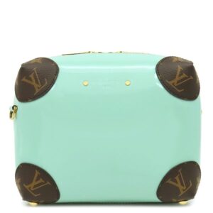 【★3％OFFクーポン】ルイヴィトン LOUIS VUITTON ショルダーバッグ ヴェニス パテントレザー モノグラムキャンバス パラディッソ ゴールド金具 ミントグリーン モノグラム M52756 PL2168 【中古】中古美品