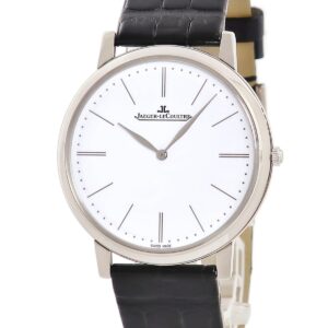 ジャガールクルト JAEGER LECOULTRE マスター ウルトラスリム 1907 グラン・フー 120.3.79/Q12935E1 K18WG無垢 薄型 バー メンズ 腕時計手巻き ホワイト 【中古】