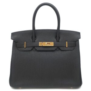 エルメス HERMES ハンドバッグ バーキン30 トゴ ブラック ゴールド金具 黒 □I 【箱】 【中古】