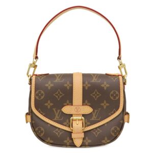 ルイヴィトン LOUIS VUITTON 2WAYバッグ ソミュール BB モノグラムキャンバス モノグラム ゴールド金具 茶 ハンドバッグ ショルダー M46740 RFID 【保存袋】 【中古】