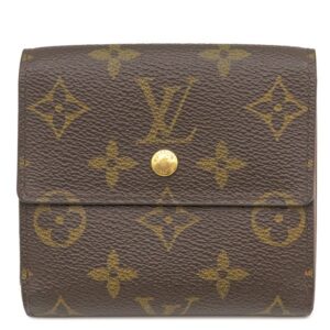 ルイヴィトン LOUIS VUITTON 二つ折り財布 ポルトモネ ビエ カルトクレディ モノグラムキャンバス モノグラム ゴールド金具 茶 Wホック財布 M61652 SP0043 【中古】中古品