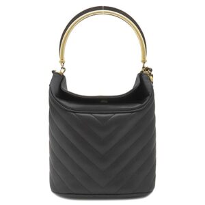 シャネル CHANEL 2WAYバッグ シェブロン ウィズ シック ラムスキン ブラック ゴールド金具 黒 Vステッチ チェーンショルダー ココハンドル 26****** 【中古】中古美品