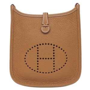エルメス HERMES ショルダーバッグ エヴリンTPM 16 トリヨンクレマンス ゴールド シルバー金具 茶 エブリン 2024年製 W 【箱】 【中古】新品同様品