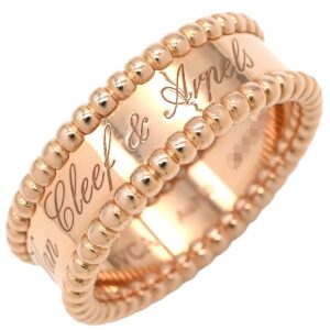 ヴァンクリーフアーペル Van Cleef & Arpels リング 指輪 ペルレ シニアチュール ローズゴールド #60(JP20) ピンクゴールド 750AU 18K 19.5号 VCARN32400 【中古】