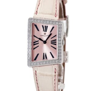 ヴァシュロン・コンスタンタン VACHERON CONSTANTIN アシンメトリカル 1972 25520/000G-8994 K18WG無垢 ピンク レディース 腕時計クオーツ ピンク 【中古】中古美品