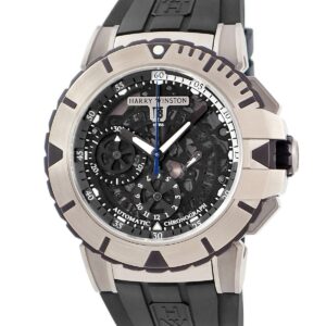 ハリーウィンストン Harry Winston オーシャン スポーツ クロノグラフ 411/MCA44ZC.K2 OCSACH44ZZ002 OH済 ザリウム メンズ 腕時計自動巻き ブラック 【中古】中古美品