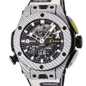 ウブロ HUBLOT ビッグバン ウニコ ゴルフ カーボン 416.YS.1120.VR OH済 スケルトン スコア カウンター メンズ 腕時計自動巻き ブラック 【中古】中古美品