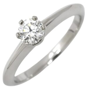 ティファニー Tiffany & Co リング 指輪 ソリティア ダイヤリング プラチナシルバー T＆Co. 一粒 1P 立爪 0.26ct プラチナ950 7号 【中古】中古美品