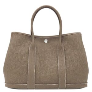 エルメス HERMES トートバッグ ガーデンパーティーTPM 30 ネゴンダ エトゥープ シルバー金具 新品 未使用 グレージュ 2026年製 G 【箱】 【中古】未使用保管品