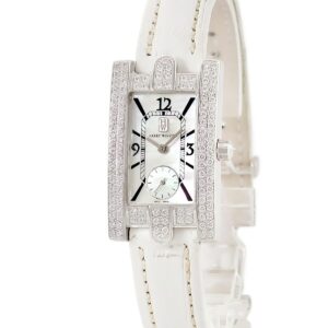ハリーウィンストン Harry Winston アヴェニュー 310/LQWL.M/D3.2 K18WG無垢 純正ダイヤ シェル アベニュー レディース 腕時計クオーツ シルバー 【中古】