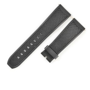 カルティエ Cartier 腕時計パーツ 純正 カリブル用 ラバーバンド ラバー ブラック 替え ベルト ストラップ 交換 24ｍｍ ブラック 黒 バネ棒付き 【中古】中古美品