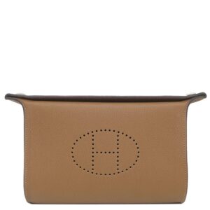 エルメス HERMES ショルダーバッグ ヴィドポッシュ トゴ アルザン シルバー金具 茶 クロスボディ K 【保存袋】 【中古】未使用保管品