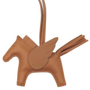 エルメス HERMES バッグチャーム ロデオPM ペガサス アニョーミロ ゴールド 茶 ソーゴールド B刻印(2023年製) 【箱】 【中古】