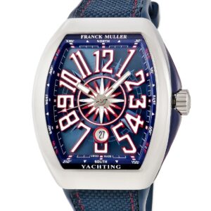 フランクミュラー FRANCK MULLER ヴァンガード ヨッティング V45SCDTACBL ブルー トノー トノウ デイト 限定 メンズ 腕時計自動巻き ブルー 【中古】