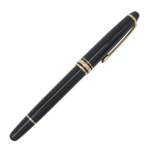 モンブラン Montblanc ボールペン マイスターシュテュック クラシック ローラーボール GP プレシャスレジン ブラック×ゴールド 黒インク 筆記確認済 132457 【ケース】 【中古】中古美品