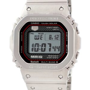 カシオ CASIO G-SHOCK MR-G MRG-B5000D-1JR 極 Gショック デジタル 耐衝撃 タフソーラー 電波時計 メンズ 腕時計クオーツ グレー 【中古】中古美品