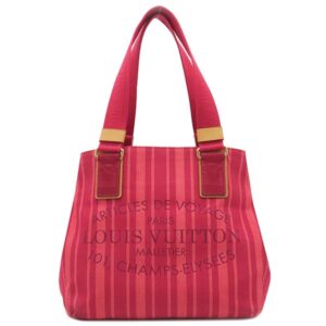 ルイヴィトン LOUIS VUITTON トートバッグ カバPM デニムキャンバス ルージュグルナディーヌ ゴールド金具 プランソレイユ M94146 FO0182 【保存袋】 【中古】