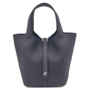 エルメス HERMES ハンドバッグ ピコタンロック 18 PM トリヨンクレマンス ブルーニュイ シルバー金具 新品 未使用 紺 2025年製 K 【箱】 【中古】未使用保管品