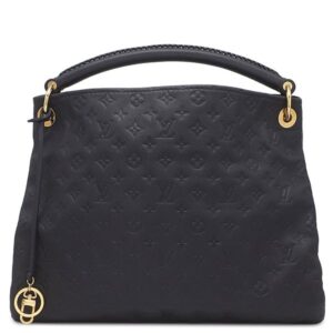 ルイヴィトン LOUIS VUITTON ハンドバッグ アーツィーMM モノグラムアンプラント アンフィニ ゴールド金具 トート 紺 M93448 TR1102 【保存袋】 【中古】