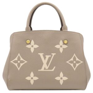 【★3％OFFクーポン】ルイヴィトン LOUIS VUITTON 2WAYバッグ モンテーニュBB モノグラムアンプラント バイカラーモノグラムアンプラント トゥルトレール×クレーム ゴールド金具 ショルダーバッグ M45489 TJ4230 【箱】 【中古】中古美品