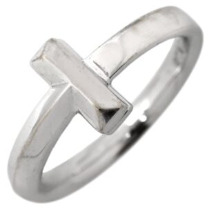 ティファニー Tiffany & Co リング 指輪 T ワン ナロー ホワイトゴールド T&Co. Au750 18K WG 2号 【中古】中古品