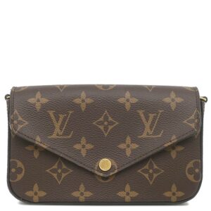 【★3％OFFクーポン】ルイヴィトン LOUIS VUITTON ショルダーバッグ ミルティ ポシェット フェリシー モノグラムキャンバス モノグラム ゴールド金具 カーキ クラッチ M80091 MI4280 【中古】中古美品