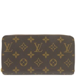 ルイヴィトン LOUIS VUITTON 長財布 ジッピーウォレット モノグラムキャンバス ブラウン ゴールド金具 茶 ラウンドファスナー M42616 NZ1108 【中古】