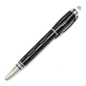 モンブラン Montblanc ボールペン スターウォーカー ブラックミステリーファインライナー メタル ラッカー プレシャスレジン ブラック×シルバー インク切れ 104226 【中古】