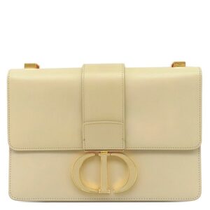 クリスチャン・ディオール Christian Dior ショルダーバッグ 30 モンテーニュ レザー ベージュ ゴールド金具 アイボリー M9203UMOA 【中古】中古美品