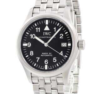 IWC IWC パイロットウォッチ マーク15 IW325307 ブラック 黒 デイト アラビア バー マークXV メンズ 腕時計自動巻き ブラック 【中古】中古美品